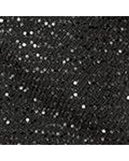 Yumi' Black Boucle Sequin Mini Skirt