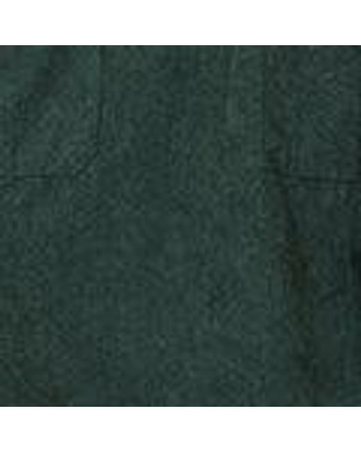 Yumi' Green Cord Tunic With Ruched Sleeve