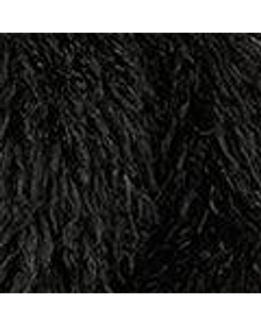 Yumi' Black Luxe Fluffy Faux Fur Coat
