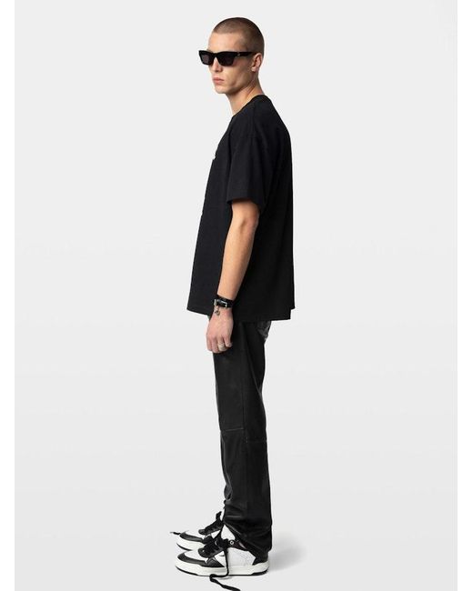Zadig & Voltaire Black Teddy T-Shirt for men