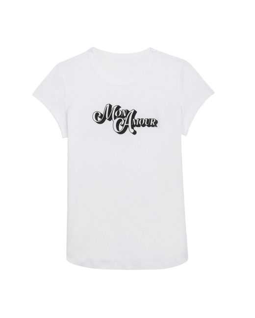 Zadig & Voltaire White T-shirt Woop Amour