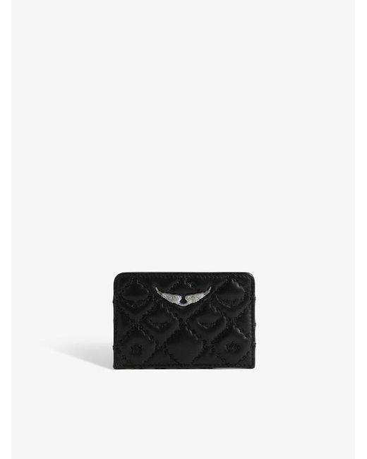 Zadig & Voltaire White Kartenetui Zv Pass Matelassé Monogram