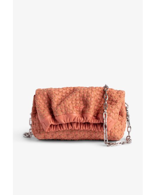 Zadig & Voltaire Rockyssime Woven Xs Bag in Orange Lyst
