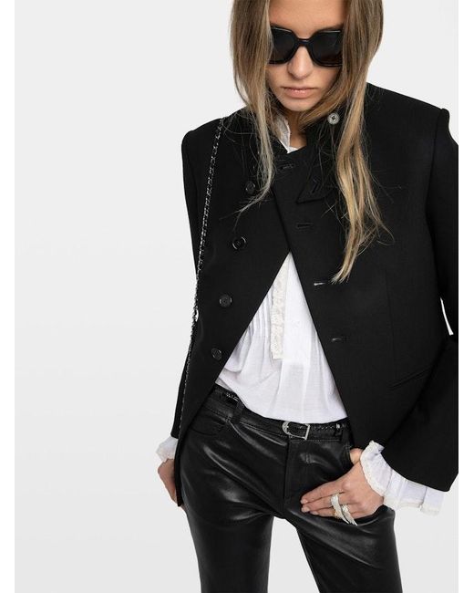Zadig & Voltaire Black Verysa Blazer