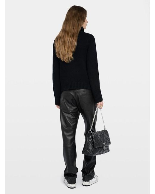Zadig & Voltaire Black Nalma 100% Cashmere Jumper