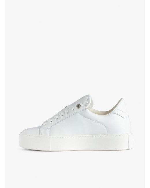 Zadig & Voltaire White Zv1747 La Flash Low-Top Platform Sneakers