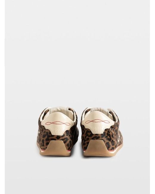 Zadig & Voltaire Brown Zv Dance Leo Pony Trainers