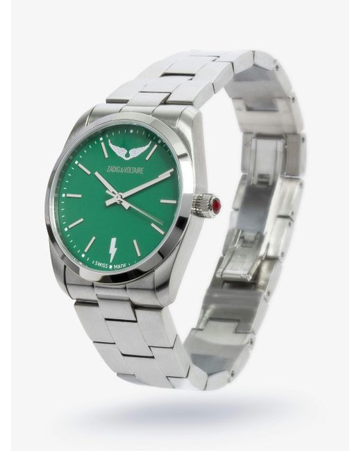 Zadig & Voltaire Green Time2love Watch