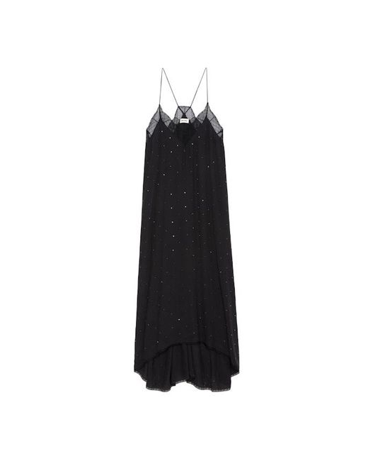 Zadig & Voltaire Black Risty Diamanté Dress