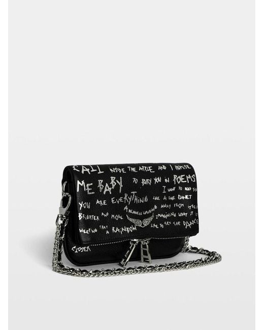 Zadig & Voltaire Black Rock Mini Clutch