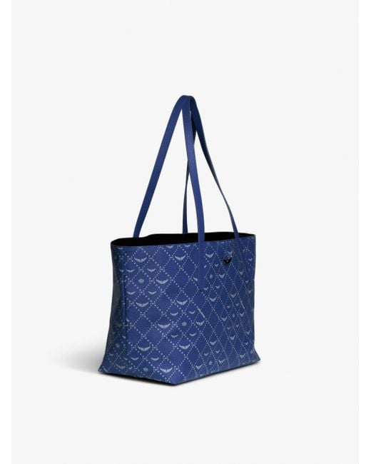 Zadig & Voltaire Blue Z Shopper Monogram Tasche