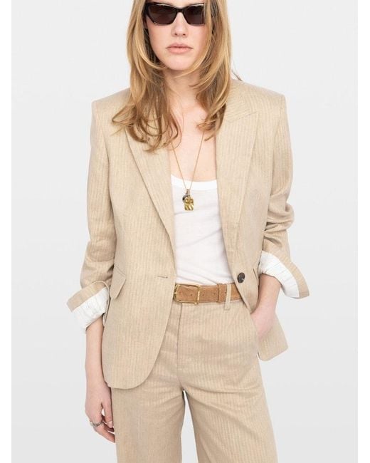 Zadig & Voltaire Natural Blazer Vavy