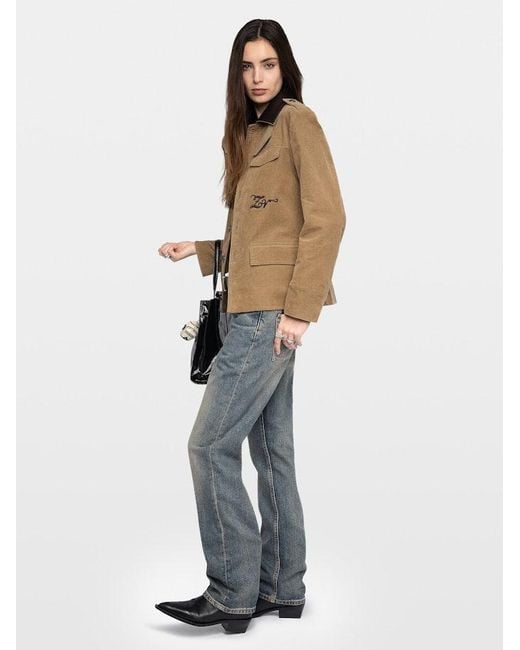 Zadig & Voltaire Brown Veram Jacket