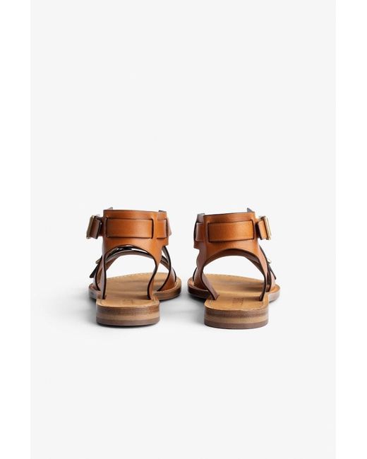 Zadig & Voltaire Brown Cecilia Caprese Sandals