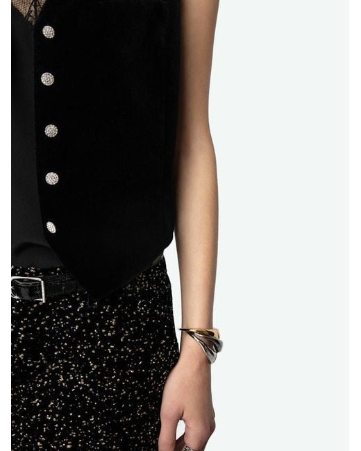 Zadig & Voltaire Black Velvet Emaux Blazer