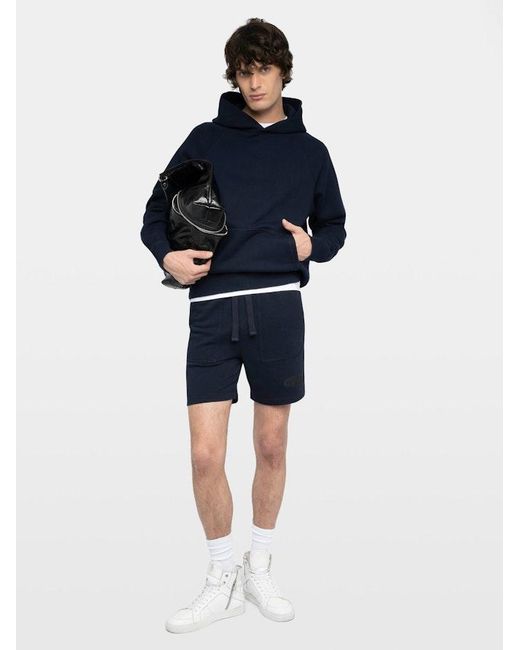 Zadig & Voltaire Blue Pablo Shorts for men