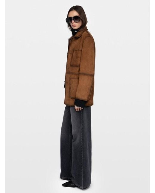 Zadig & Voltaire Brown Venezia Leather Jacket