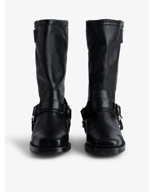 Zadig & Voltaire Black Igata Ankle Boots