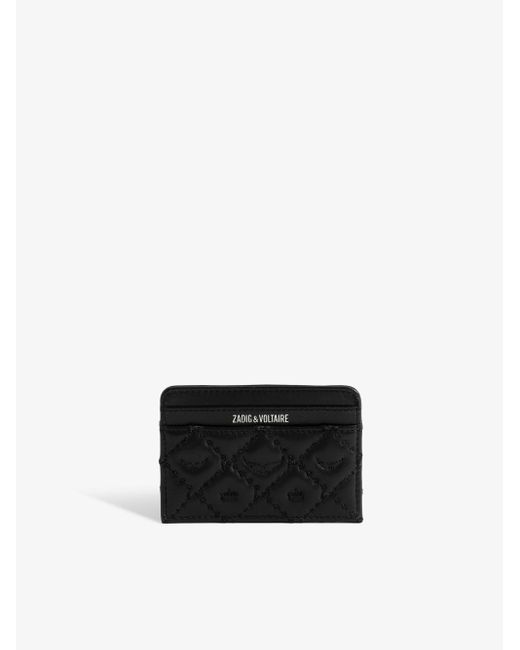 Zadig & Voltaire White Kartenetui Zv Pass Matelassé Monogram