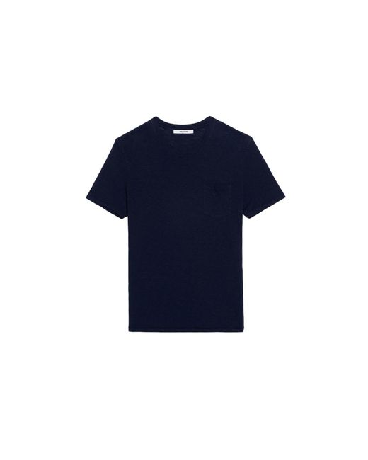 Zadig & Voltaire Blue Stockholm T-Shirt for men