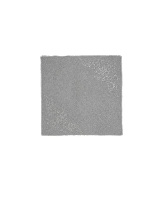 Zadig & Voltaire Gray Stevie Strass Western Scarf