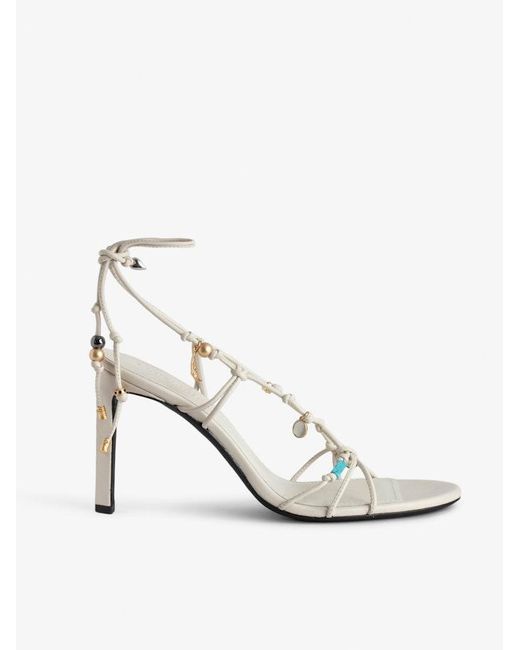 Zadig & Voltaire White Alana Sandals