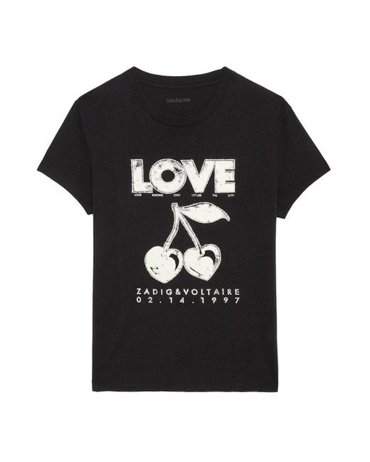 T-Shirts Zadig & Voltaire de color Black