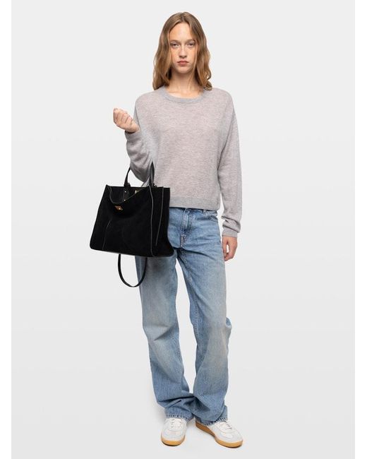 Zadig & Voltaire Black Jack Suede Bag