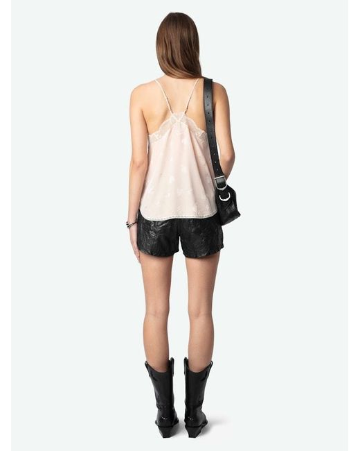 Zadig & Voltaire White Christy Heart Camisole