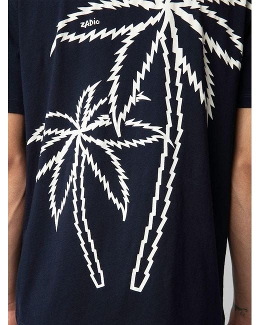 Zadig & Voltaire Blue Tommy T-Shirt for men