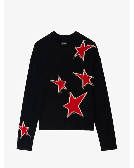 Zadig & Voltaire Black Markuz Jumper 100% Cashmere