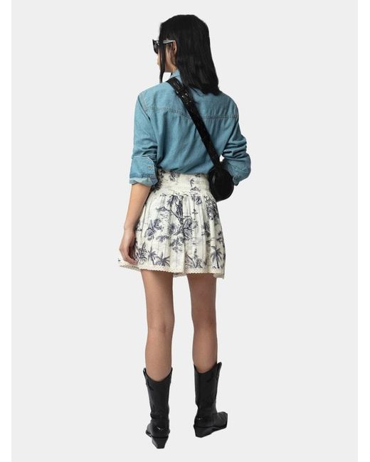 Zadig & Voltaire Blue Thelma Denim Shirt