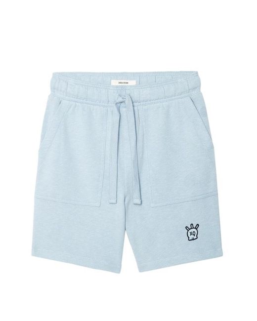 Zadig & Voltaire Blue Pablo Shorts for men