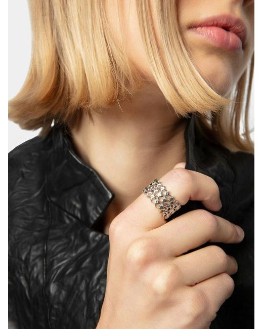 Zadig & Voltaire Metallic Rock Star Ring
