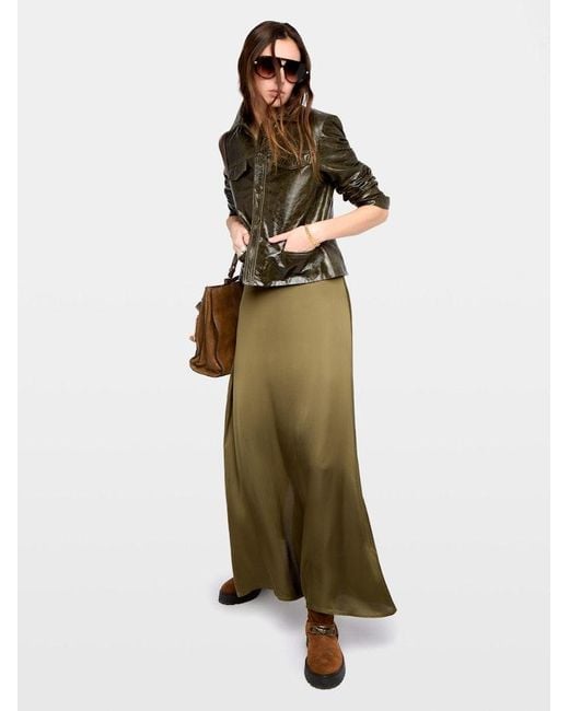 Zadig & Voltaire Multicolor Jimeno Satin Skirt