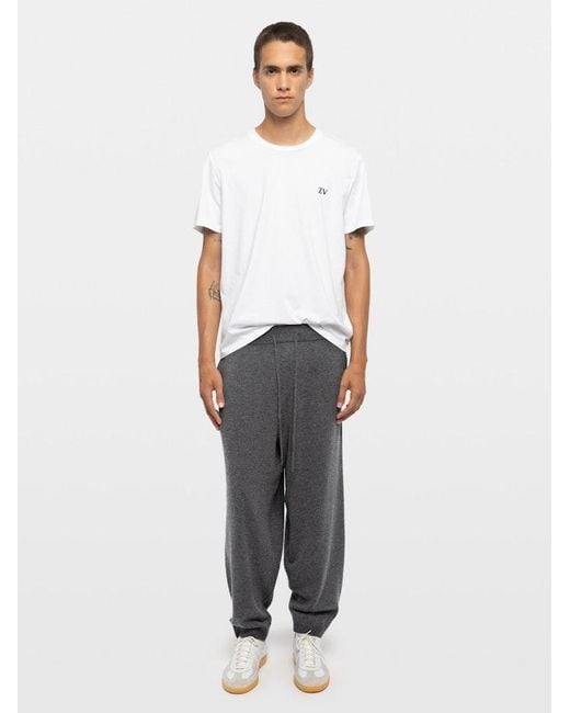 Zadig & Voltaire Gray Parry Jogging Trousers for men
