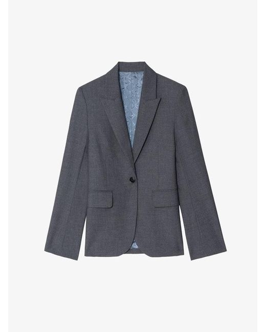 Zadig & Voltaire Blue Vavy Blazer
