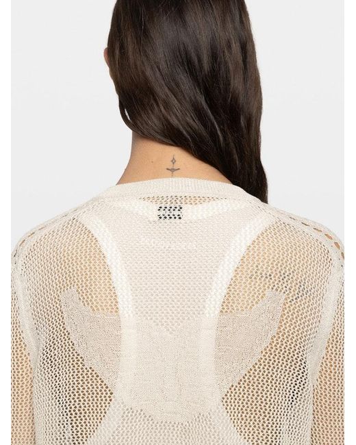 Zadig & Voltaire White Mandala Jumper