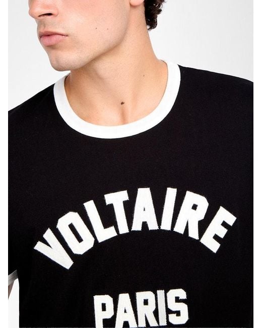 Zadig & Voltaire Black Woody T-Shirt for men