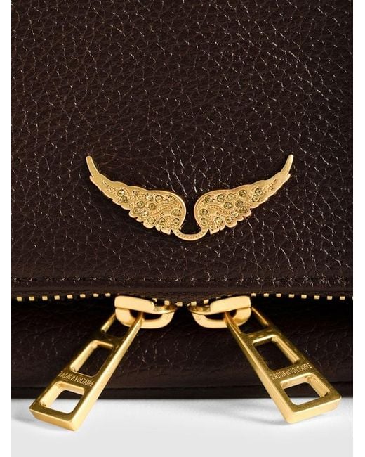 Zadig & Voltaire Brown Rock Mini Clutch