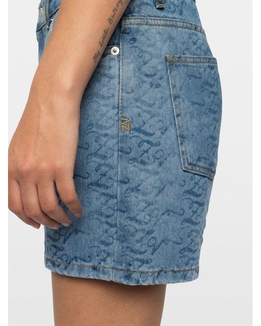 Zadig & Voltaire Blue Sadys Shorts