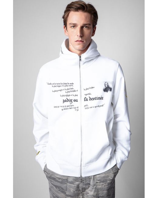 Sweatshirt ghost Zadig & Voltaire pour homme en coloris Blanc | Lyst