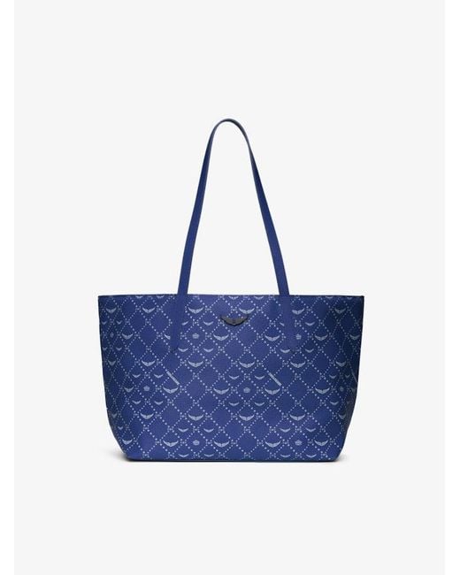 Zadig & Voltaire Blue Z Shopper Monogram Tasche