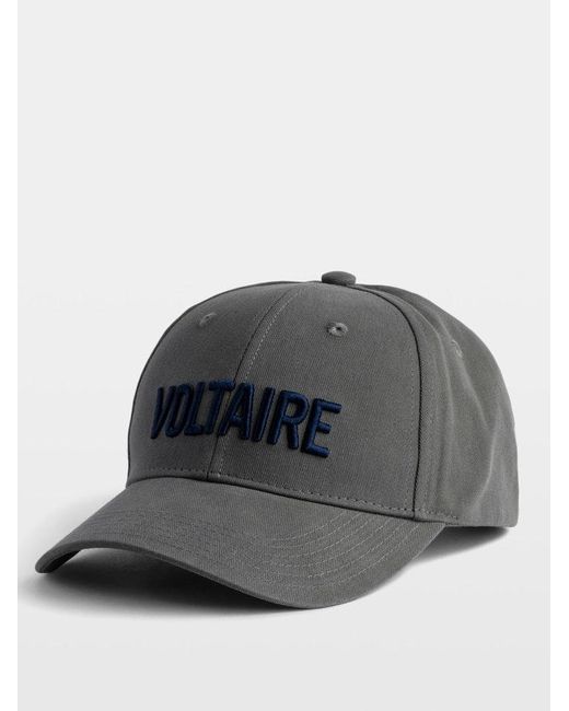 Zadig & Voltaire Gray Klelia Voltaire Cap for men