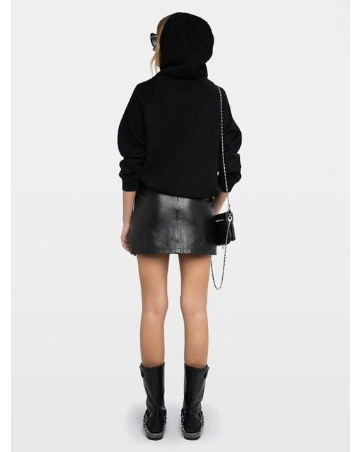 Zadig & Voltaire Black Georgy Diamante Wings Sweatshirt