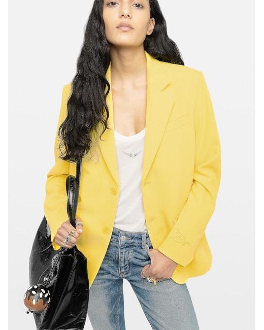 Zadig & Voltaire Yellow Blazer Vanille