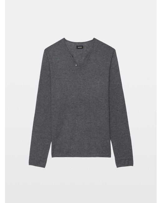 Zadig & Voltaire Blue Monastir Jumper 100% Cashmere for men