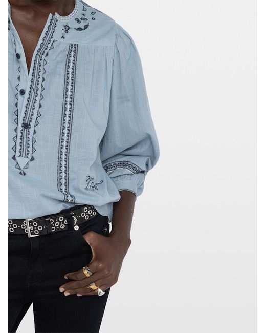 Zadig & Voltaire Blue Tigy Tunic