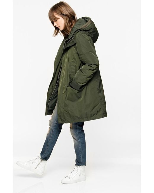 Zadig & Voltaire Karly Parka in Green | Lyst UK