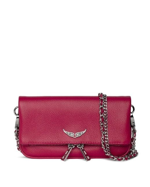 Zadig & Voltaire Purple Rock Nano Clutch